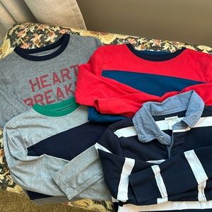 Jcrew Crewcuts boys long sleeve t-shirt bundle